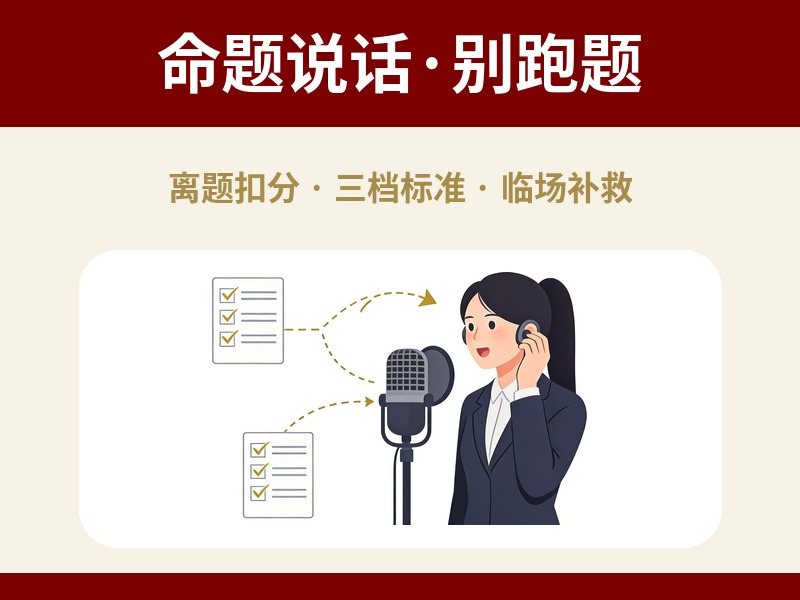 命题说话跑题（离题）扣多少分：认定标准、三档扣分与临场补救
